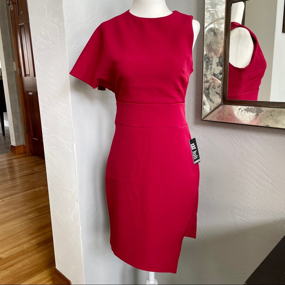 Express Gorgeous One-Shoulder Dress